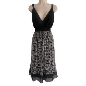 Elegant Black and White Dress